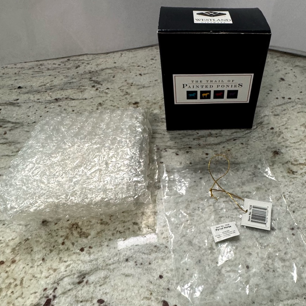 2003 The Trail of Painted Ponies Ornament "Patrol Horse" BOX ONLY